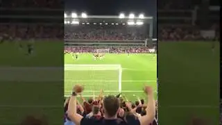 Aston Villa fans singing sweet Caroline at full time after beating Everton 2-0