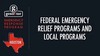 Houston: Emergency Response Program: State & Federal Emergency Relief Programs