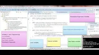 About Variables (Instance, Class Or Static, Local and Parameter Or Arguments In Java Programming