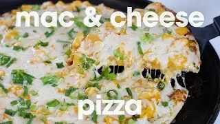 Easy Homemade Buffalo Garlic Mac 'n Cheese Pizza