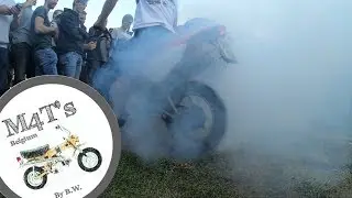 HONDA CRF70 burnout
