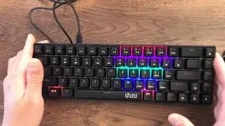 Uhuru UMK-100 Mechanical Keyboard Unboxing Review | Wired 60% Mechanical Keyboard with Blue Switches