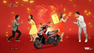 (Gốc và tua ngược) VTV3 - Quảng cáo bia Sài Gòn khuyến mãi - Bia đỏ vận hên, đời lên như rồng! (15s)