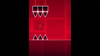 When you die in the triple spikes in Stereo Madness... 