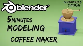 [Blender 2.92 Tutorial] Modeling in 20 Minutes ! How to make Coffee Mill