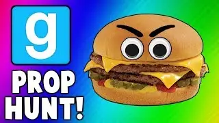 Vanossgaming- Gmod Cheeseburgers, Scarecrows, and Axes (Garry's Mod Prop Hunt Funny Moments)