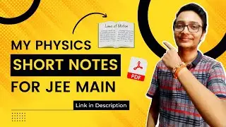 📖Short Notes That Got Me 100 %ile In Physics🔥 | Importance of Short Notes for JEE Main #jeemain2022