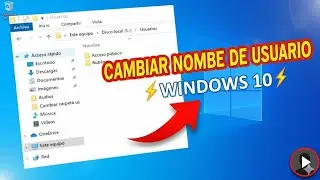 How to CHANGE the NAME and USER FOLDER in WINDOWS 10