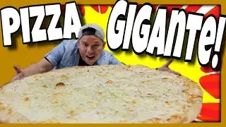 Probando una Pizza GIGANTE | La más grande en Estados Unidos?