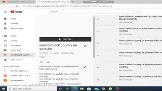 How to block country on youtube without MCN