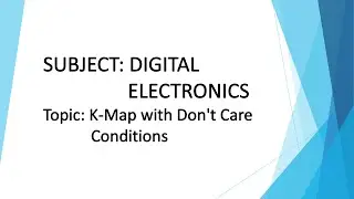 D18. K-map with don't care conditions