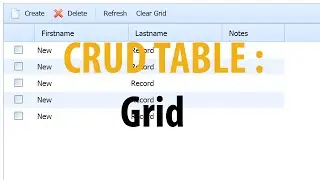 Step 4: Grid for a CRUD Table