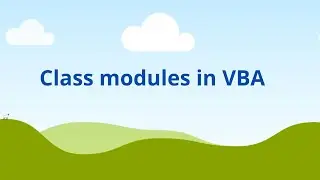 Class Modules in VBA | VBA tutorial
