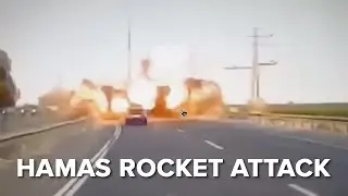 Hamas Rocket Slammed into highway in Israel