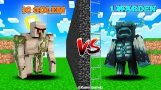 Minecraft Mob Battel| Warden Vs Iron Golem| Extrem mob battel mod
