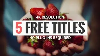 5 Free Titles for FCP & Motion 5