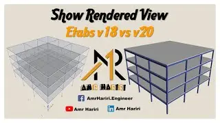 Show Rendered View in Etabs v 20