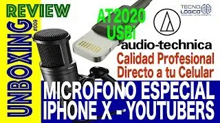 AUDIOTECHNICA AT2020i MICROFONO REVIEW UNBOXING YOUTUBE 2018 IPHONE X