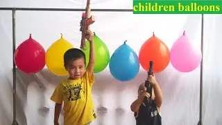 Learn Colors With Balloons for Children - Learning Colors with Funny Baby