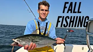 Fall Fishing ALBIES and Stripers! Rhode Island!