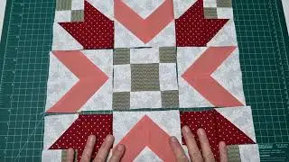 Finalizando o bloco de Patchwork para o Natal - e o ano todo! Passo a passo de como montar o bloco
