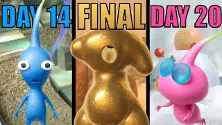 Completing the Pikmin 3 Deluxe Monochrome Challenge - One Pikmin Type Per Day - Part Two