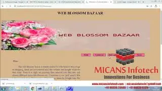WEB BLOSSOM BAZAAR SYSTEM - DOTNET PROJECT(ASP .NET)