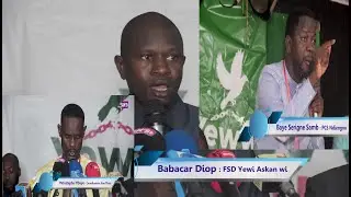 Locales 2022 : Yewi Askanwi de Thiés monte sa coalation et Repartie les Candidats de chaque Zone