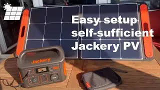 Jackery Solar System 500 PV unboxing & setup Generator & Panels (Inselanlage) 