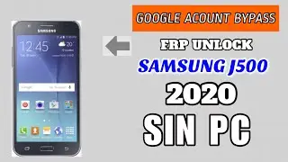Quitar O saltar Cuenta de Google Samsung Galaxy J5  (SM-J500M) FRP Bypass Google Lock 2020