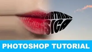 How to Warp Text into a Shape In Photoshop TUTORIAL