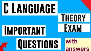 Most Important Questions Of C Programming || Expected Questions in C theory Exam in Hindi || Top 20Q