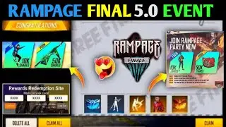 😍  Rampage Event Return Back 💥 New Redeem Code Event 😘 Today Night Update | Gwmbro