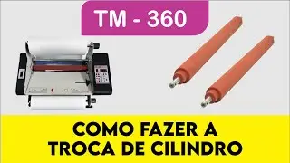 Termolaminadora TM 360 troca de cilindro