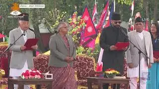 प्रधानमन्त्री बालेन्द्र शाहले सपथ यसरी लिए 