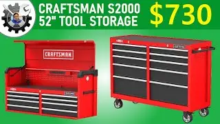 Craftsman S2000 52" 8 Drawer Chest & 10 Drawer Cabinet