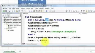 A Progress Counter with VBA