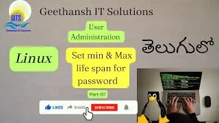 Linux User&GroupAdministrationPart07|Linux Administration | | Linux for beginners | Linux in Telugu