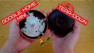 Google Home Mini tear-down.  A lot of screws