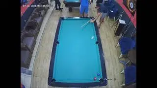 Guy Makes Amazing Shot While Playing Pool