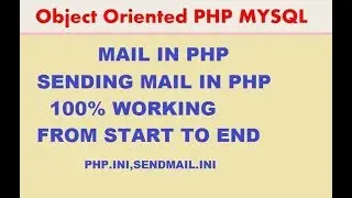 PHP MYSQLi TUTORIAL 23 Mail  in PHP