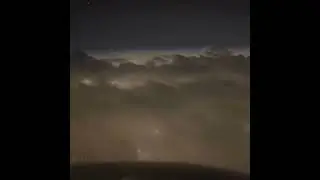Flying in Clouds | Amazing view from flights in nights | Earth from aeroplane #shorts