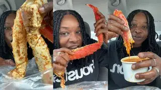 HUGE King Crab Mukbang !!! Seafood Boil Compilation | MiMukbangs
