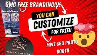 MWE 360 Photo Booth Amazon - Free Custom Logo - Branding