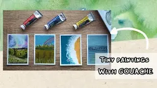 Painting Mini Landscapes With Gouache!