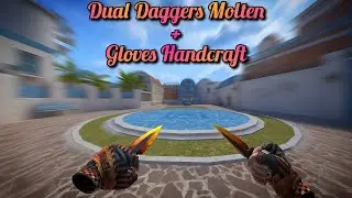 Dual Daggers Molten + Gloves Handcraft