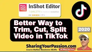 How to Better Trim Cut and Split Edit TikTok Video with Free Inshot App