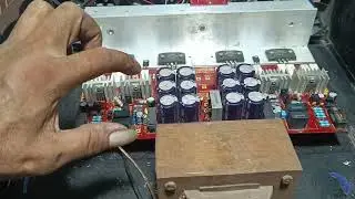 Menggunakan penguat sinyal. tenaganya boleh juga. power 250wat