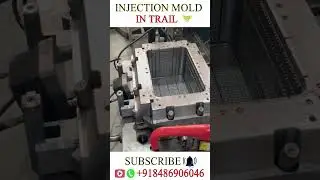INJECTION MOLD IN TRAIL 🔥 Plastic Mold design 