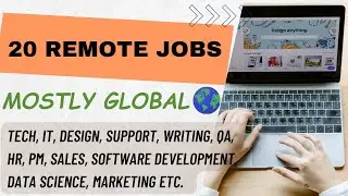 20 Remote Jobs hiring immediately | Worldwide Remote Jobs | High Paying Remote Jobs | Remote IT Jobs